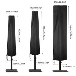 Cubierta Universal para sombrilla, tela Oxford impermeable, cubierta para sombrilla voladiza para exteriores, muebles de jardín y Patio