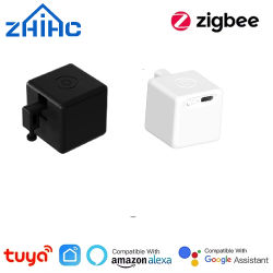 Tipo-C recargable Tuya Zigbee Smart Touch Fingerbot Plus 5V Robot botón empujador interruptor de brazo compatible con Alexa Google Home Alice