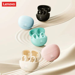 Original Lenovo LP25 auriculares inalámbricos Bluetooth V5.4 ENC reducción de ruido para llamadas HD auriculares sonido de graves profundos auriculares de música