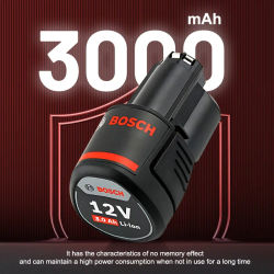 Batería Original Bosch de 12V, batería recargable de iones de litio BAT411 de 3000mAh BAT411A BAT412 BAT412A BAT413 cargador de batería