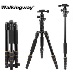 Trípode para cámara profesional Q666, soporte para teléfono, trípode portátil para cámara de viaje, monopié para DSLR, vídeo para teléfono inteligente, transmisión en vivo