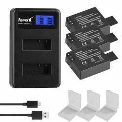 Batería SJ4000 de 1350mAh + cargador para EKEN H8 H8R SJCAM SJ4000WIFI SJ5000 SJ6000 Sj5000 WIFI M10 SJ7000 SJ8000 SJ9000
