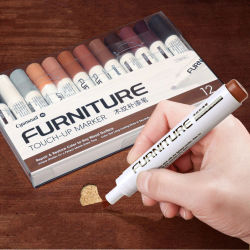 Pintura de grano compuesto de madera, rotuladores de retoque para muebles, suelo de madera, muebles, bolígrafos de pintura para reparación de coloración de arañazos