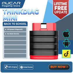 THINKCAR THINKDIAG MINI Escáner OBD2 automático con Bluetooth Diagnóstico completo del sistema para todos los vehículos Herramienta de escaneo de diagnóstico automotriz gratuita de por vida