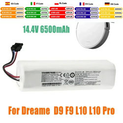 Batería 100% Original para Aspiradora Robot Dreame D9 F9 L10 L10 Pro, Paquete de Batería de Iones de Litio de 6500 mAh 4INR19/66-2