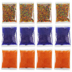 10000 Uds. Cuentas de agua de Gel de hidrogel juguete para niños barro de suelo de cristal cultivo bolas de agua decoración de plantas para el hogar de boda en maceta 50%