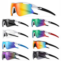 Gafas de Sol Deportivas AIELBRO para Hombre y Mujer, para Ciclismo y Running - Protección UV400, Gafas de Ciclismo para Bicicleta de Carretera y Actividades al Aire Libre