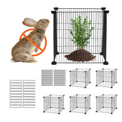 SucceBuy Paquete de 5 protectores de plantas de animales de 15,35 ''x 15,35'' para plantas al aire libre, flores, verduras, previene conejito, pollo, ardilla