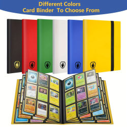 Carpeta para Tarjetas Coleccionables de 9 Bolsillos con Capacidad para 360 Tarjetas, Álbum de Tarjetas Elegante con Carga Lateral, Carpeta Resistente para Colección de Tarjetas TCG