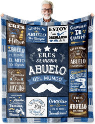 Regalos de Acción de Gracias a Abuelo Papa Mantas finas para aniversario Cumpleaños Día del Padre Festival del Día de la Madre para cosas familiares