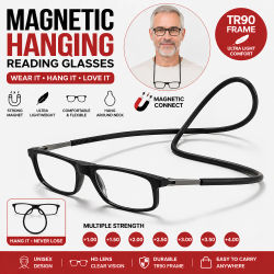 Nuevas Gafas de Presbicia Plegables para Colgar en el Cuello, Gafas de Presbicia Magnéticas de Resina HD, Gafas de Presbicia Modernas