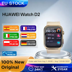 Reloj HUAWEI D2 con Pantalla AMOLED de 1.82'', ECG, Monitoreo Integral del Sueño, Cuidado de la Salud Familiar, Llamadas Bluetooth, Correa con Airbag
