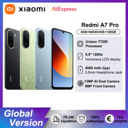 Teléfono Inteligente Redmi A7 Pro Versión Global, Pantalla Inmersiva de 6.9 Pulgadas, Batería Masiva de 6000 mAh, Potente Procesador de Ocho Núcleos, Cámara Dual con IA de 13MP