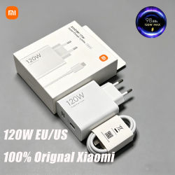 Cargador Original Xiaomi de 120W con Tecnología GaN, Carga Rápida Turbo, Enchufe EU/US, Compatible con Redmi Note, Mi 14, 13T, 13, 12T, 11T Pro, POCO X7, X6, X5, X4, M6, M5, F4, X