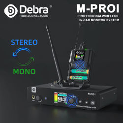 Sistema de Audio Inalámbrico Debra M-PROI 560-690MHz Bluetooth 24bit/44.1kHz 7ms de Retardo 80m de Alcance para Estudio/Actuaciones en Vivo