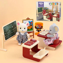1:12 casa de muñecas Koala miniatura simulación aula escena accesorios herramienta de dibujo muebles en miniatura niña regalo de cumpleaños Juguetes