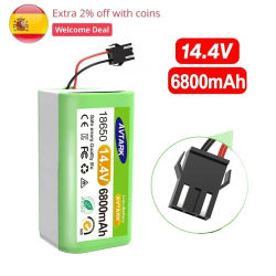 Nueva batería de iones de litio de 14,4 V 6800mAh para Conga Excellence 950 990 1090 1790 1990 Deebot N79S N79 DN622 Eufy Robovac 11S 12 X500