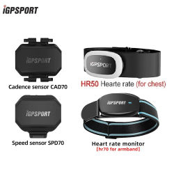 IGPSPORT CAD70 SPD70 Sensor de velocidad modo Dual soporte bicicleta Cadence HR50 HR70 Monitor de ritmo cardíaco para IGPSPORT Garmin ordenador, etc. ﻿