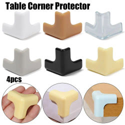Protector de esquina de escritorio de mesa de silicona suave para bebés, 4 piezas, Protector de esquina seguro para niños, protectores de bordes de seguridad para bebés