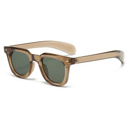 Gafas de sol cuadradas populares Ins para mujer, gafas de sol Vintage con remaches Punk para mujer, gafas de sol UV400 a la moda para hombre