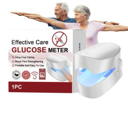 Monitor de Glucosa en Sangre, Dispositivo Inteligente de Detección para el Cuidado Corporal, Monitor de Glucosa Doméstico para Uso Diario, Post-Comida, Nocturno y para Entrenamiento