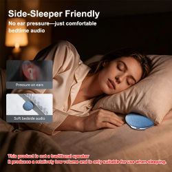 Auriculares para Dormir, Altavoz para Debajo de la Almohada, Mini Altavoz de Conducción Ósea Inalámbrico con Apagado Automático para un Sueño Profundo