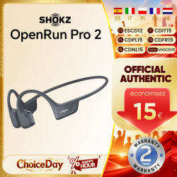 Audífonos Deportivos Originales SHOKZ OpenRun Pro 2 S820, Conducción Ósea, Inalámbricos, Bluetooth 5.3, Resistentes al Agua IP55, 12 Horas de Reproducción