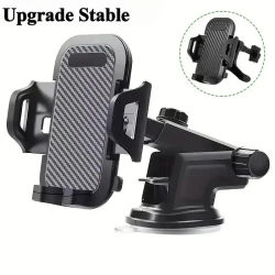 HOMEFISH Universal 360 ° Soporte giratorio para teléfono móvil con ventosa para coche, soporte estable para teléfono móvil en el coche