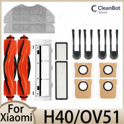 Accesorios para Robot Aspirador Xiaomi H40/OV51: Cepillo Principal, Cepillo Lateral, Filtro HEPA, Paños de Limpieza, Repuestos