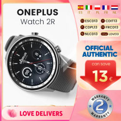OnePlus Watch 2R Smartwatch Pantalla AMOLED de 1,43'' Snapdragon W5 Gen 1+ ​ BES2700 100H de duración de la batería WiFi Wear OS por Google GPS 2024