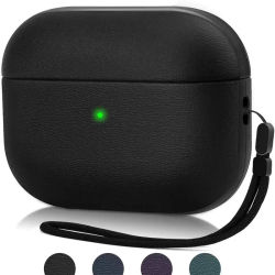 Nueva Funda de cuero 2025 para Airpods Pro 3, funda protectora a prueba de golpes con cordón para auriculares inalámbricos, fundas para AirPods Pro3
