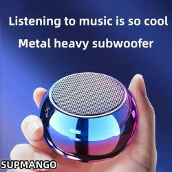 Altavoz Bluetooth inalámbrico M3 Flash, portátil, pequeña pistola de acero, Subwoofer pesado de Metal, Mini Altavoz pequeño Bluetooth para exteriores