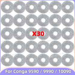 Compatible con Cecotec Conga 9590 / 9990 / 10090 AI Spin Revolution Ultra Power Home, 엠지텍 트윈보스 MGTEC Twinboth S10 Ultra Piezas de aspiradora Paño de limpieza Almohadilla para mopa