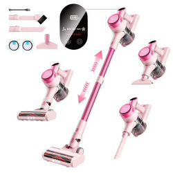 Aspiradora inalámbrica Homeika, potente aspiradora de succión de 23KPa y 48 minutos con pantalla LED, palo ligero para suelo duro/alfombra/pelo de mascota
