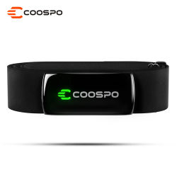 COOSPO H9Z Monitor de ritmo cardíaco recargable correa para el pecho Bluetooth5.0 ANT + Sensor HR HRM IP67 uso impermeable para Garmin wahoo Zwift
