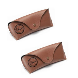 Estuche de gafas de sol suave de cuero de moda para mujeres y hombres, caja protectora de gafas de alta gama, accesorios para gafas
