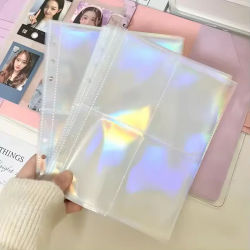 Álbum de niñas INS de 1-4 rejillas, álbum pequeño para coleccionar tarjetas, carpeta de tarjetas fotográficas con múltiples bolsillos, Protector de hojas de fotos de carga superior, tarjeta para