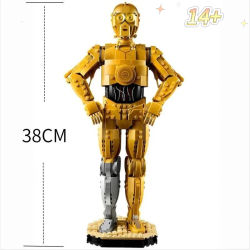 Ladrillos de Construcción 1138 Piezas en Stock, Robot C-3PO de Batalla, Edición Coleccionista, Bloques de Rompecabezas, Modelo Educativo, Regalos de Cumpleaños