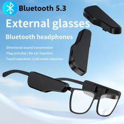 Gafas externas Auriculares Bluetooth Conducción de aire inalámbrica Auriculares estéreo ENC Reducción de ruido Llamada manos libres Operación táctil