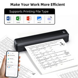 Marklife X8 Mini impresora térmica A4, Bluetooth, fotos, PDF, impresión de documentos, máquina sin tinta para oficina, trabajo, hogar, escuela, viajes