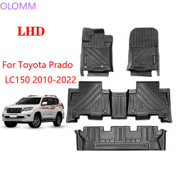 Alfombrillas de TPE para coche, alfombras impermeables para Toyota Land Cruiser Prado LC150 2010-2022