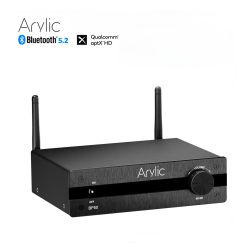 Arylic-receptor de preamplificador de Audio BP50, amplificador integrado con Bluetooth, aptx, HD, 2,1 canales, Mini Clase D, para altavoces domésticos