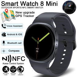 2025 reloj GPS Track relojes inteligentes para hombres mujeres deporte ritmo cardíaco Bluetooth llamada NFC IP68 impermeable brújula Smartwatch 8 Mini