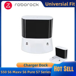 Base de carga de repuesto para Roborock: compatible con aspiradoras robot S50/S51/S55/S65/T65/S5 MAX/S6 MaxV/S6 Pure/S7