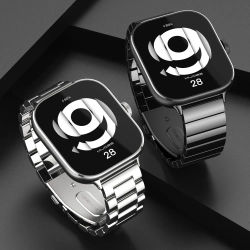 Correa Redmi Watch 4 para Xiaomi Redmi Watch 4 5 Smartwatch Pulsera de acero inoxidable para correa de reloj de repuesto roja Mi 4
