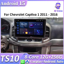 Radio con GPS para coche, reproductor con Android, 5G, Wifi, unidad estéreo, Bluetooth, No 2DIN, Carplay, para Chevrolet Captiva 1, 2011 - 2016
