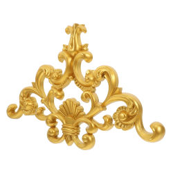 Aplique de pared europeo con diseño de flores talladas, apliques de esquina para muebles, apliques de esquina de pared para decoración del hogar, fácil instalación