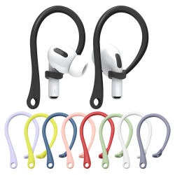 Clip antipérdida para auriculares Apple AirPods 1, 2, 3 Pro, inalámbrico, de silicona, deportivo, Bluetooth, ganchos para las orejas, evita caídas, soporte para auriculares