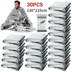Manta de Emergencia para Exteriores, Kit de Primeros Auxilios, Rescate Militar, Manta Térmica Impermeable y Resistente al Viento para Camping
