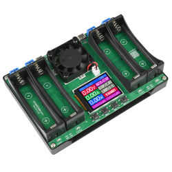 Probador de batería con pantalla LCD, analizador de batería Universal, cargador para baterías 18650, probador de resistencia interna de 4 canales